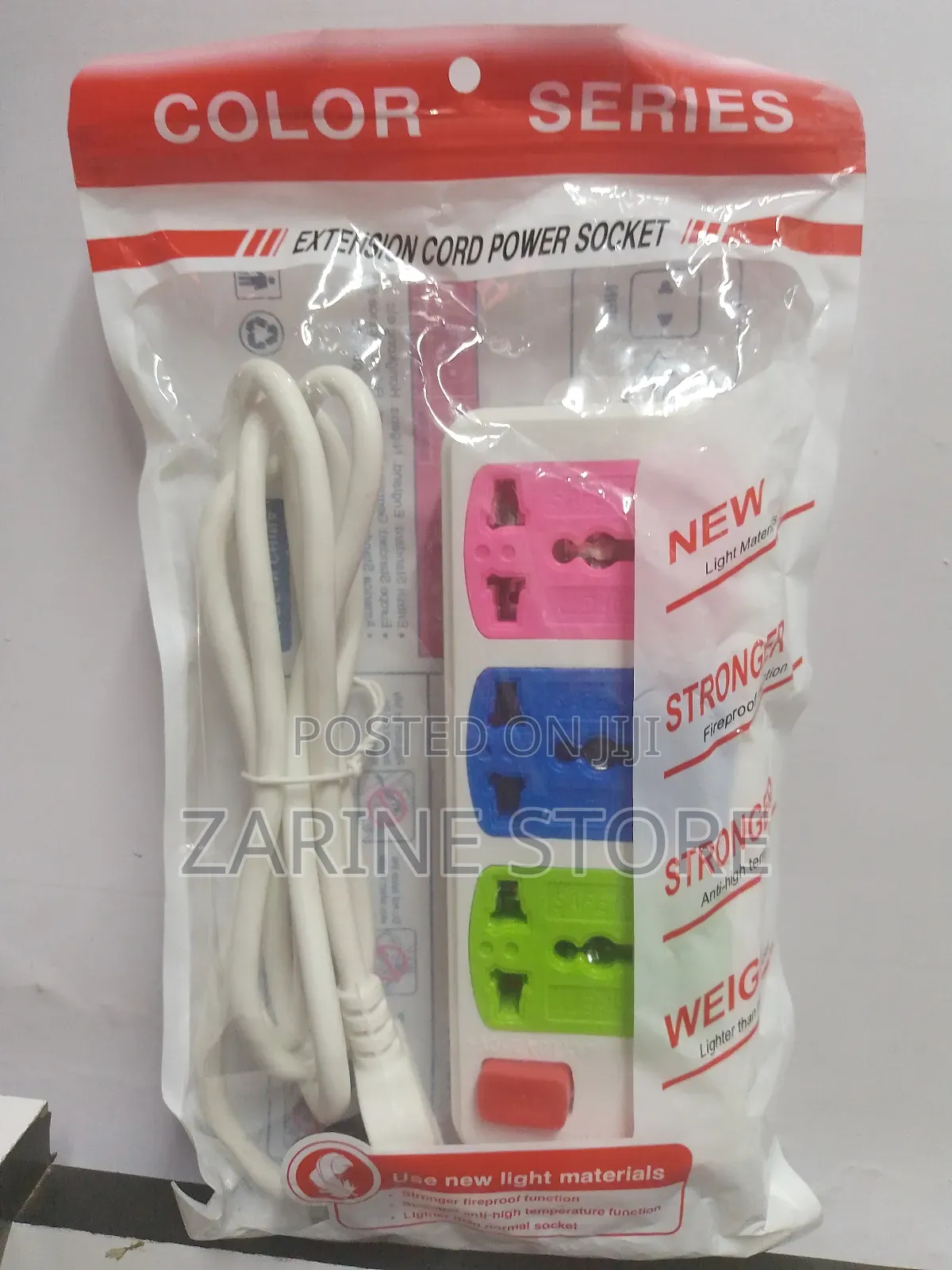 Extension Cord Power Socket 3ways 250V 10A