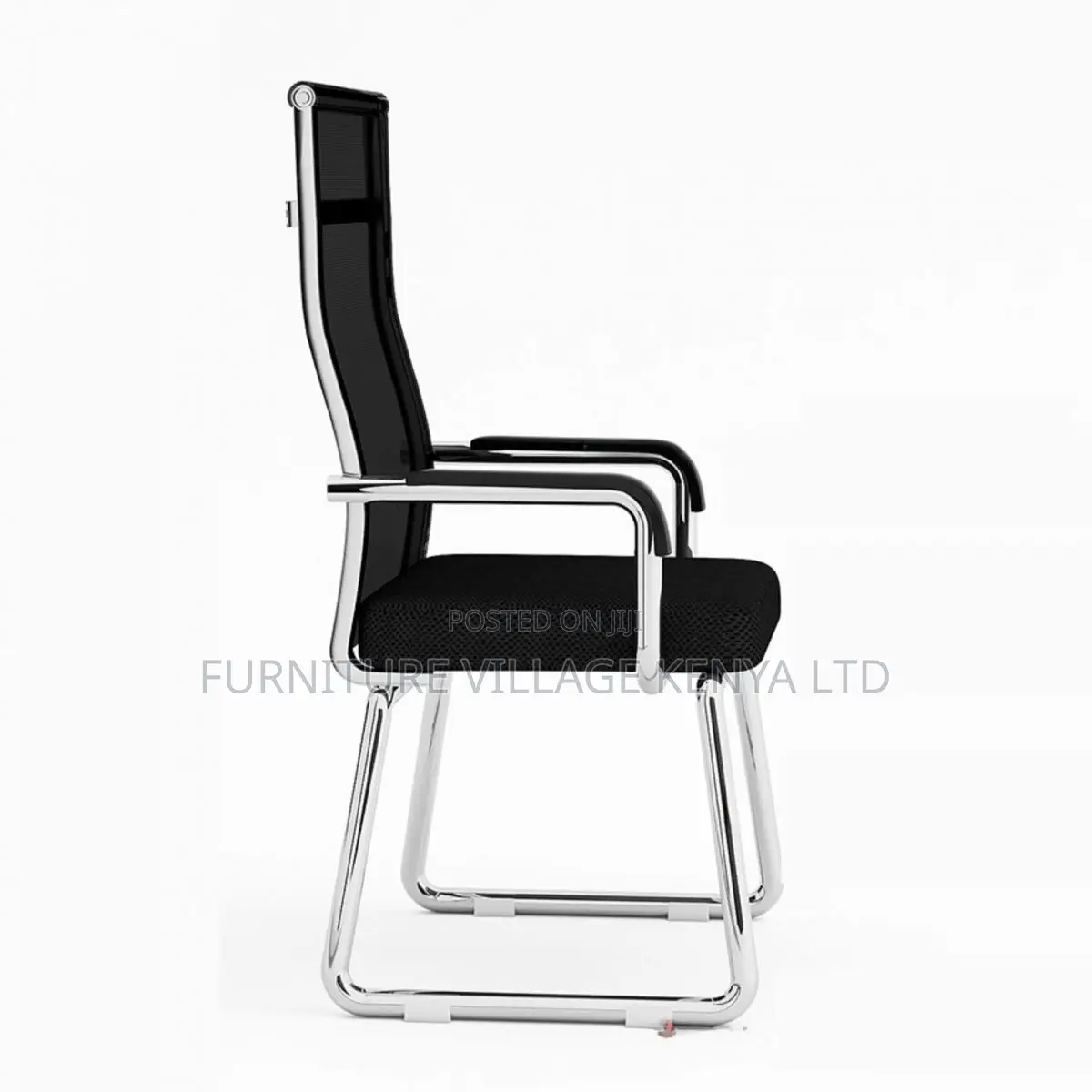 Modish Black Fabric Task Chair With Armrest