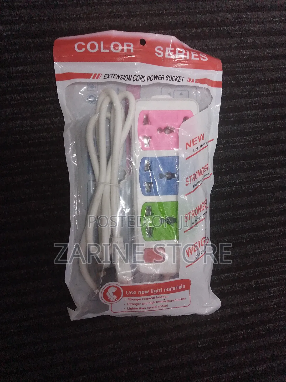 3 Ways Power Extension Corded With 3 Metres Wire