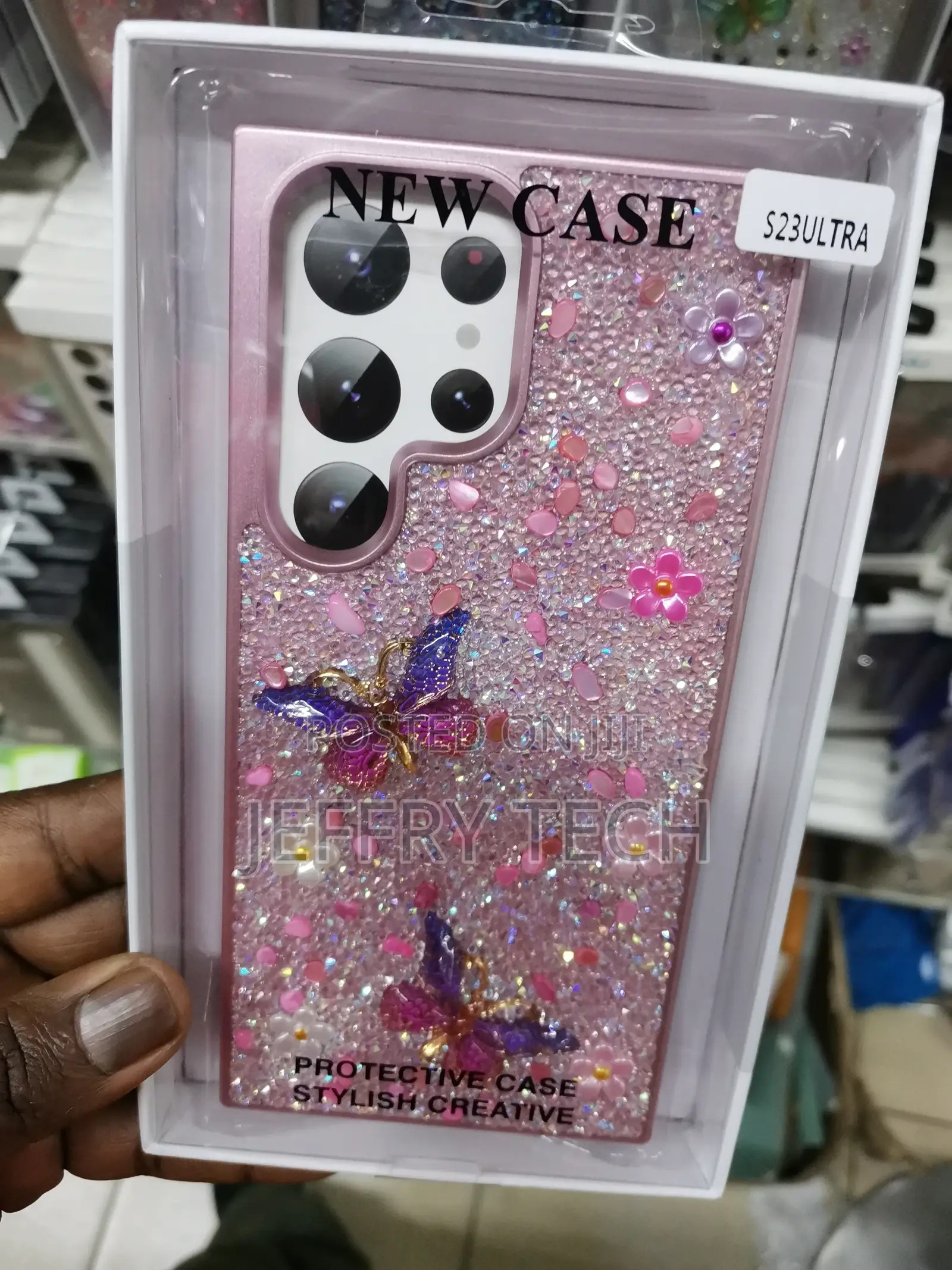 Designed for Samsung Galaxy S23 Ultra Glitter Case, Soft TPU