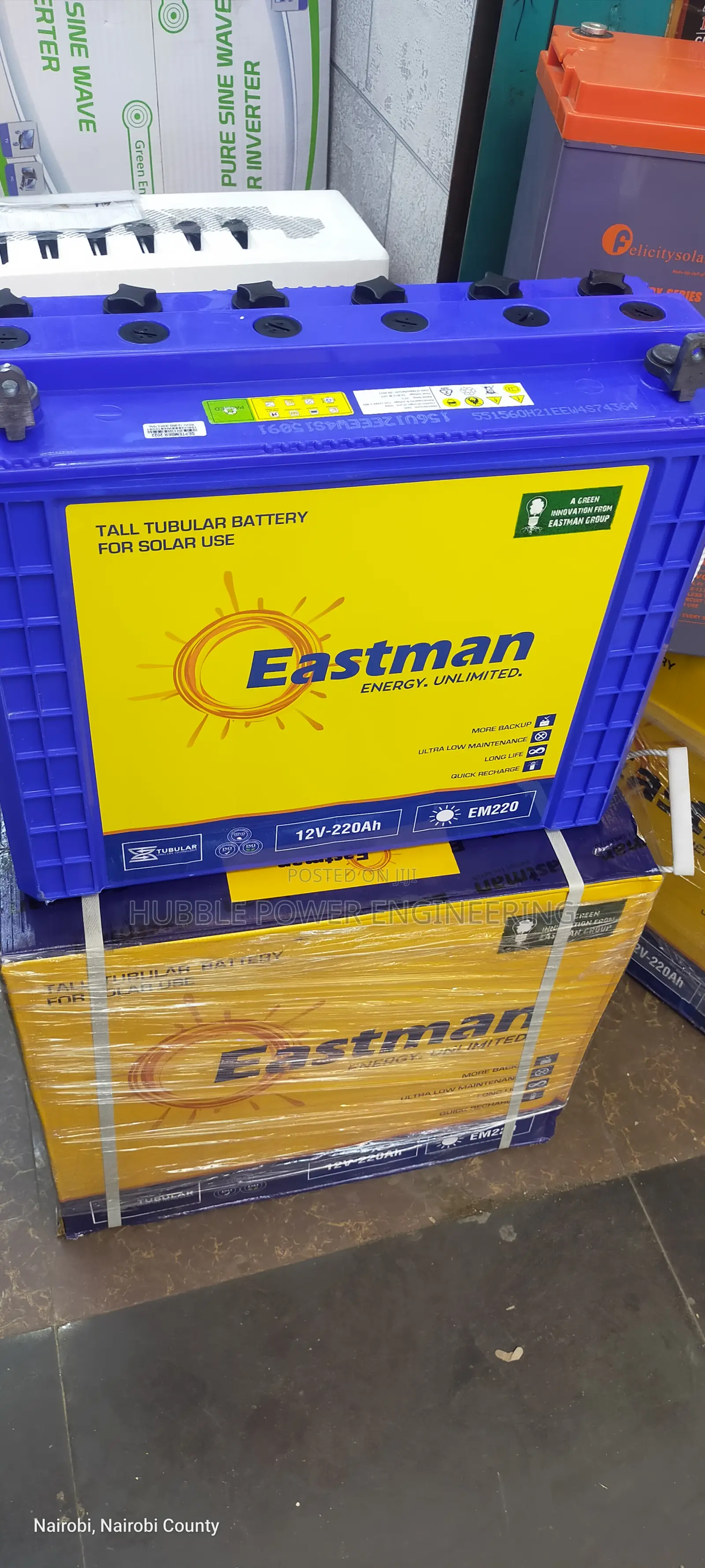 Eastman Tall Tubular Battery