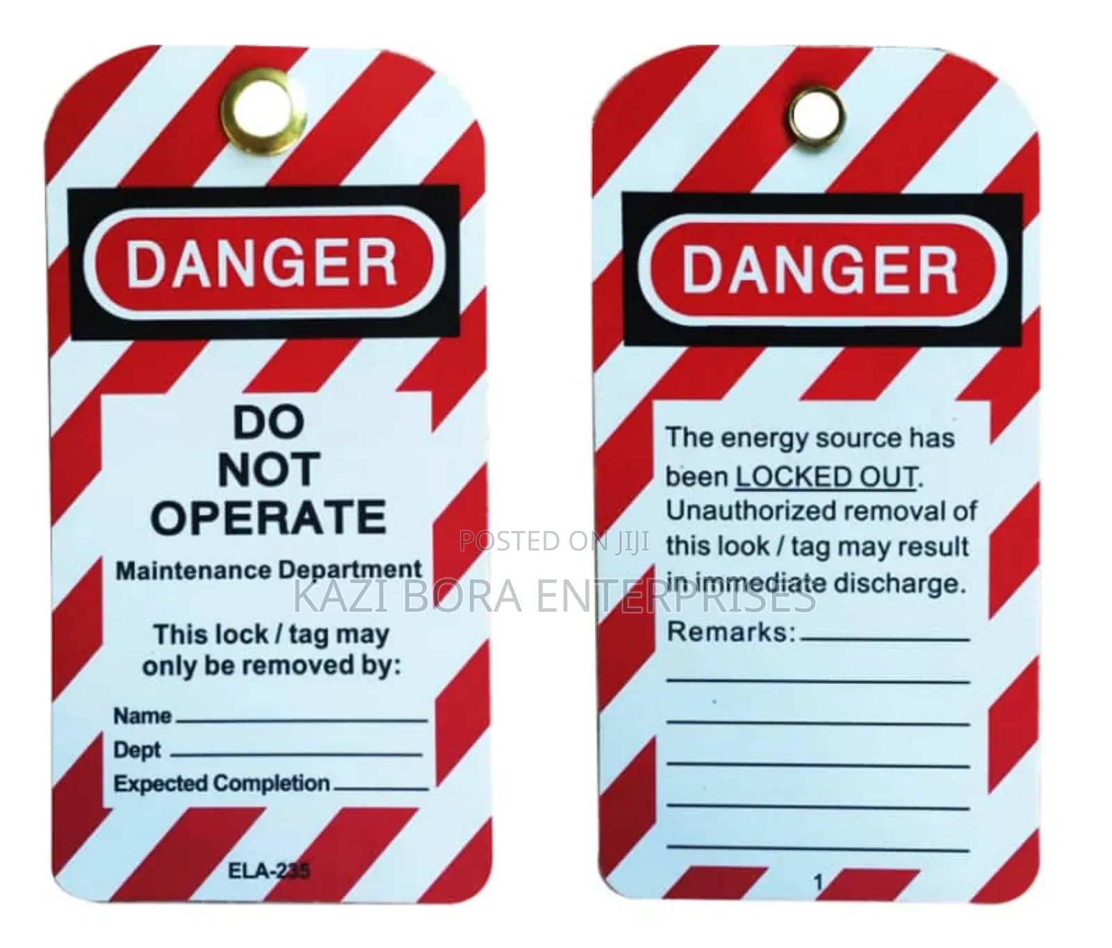 Safety Loto Tags