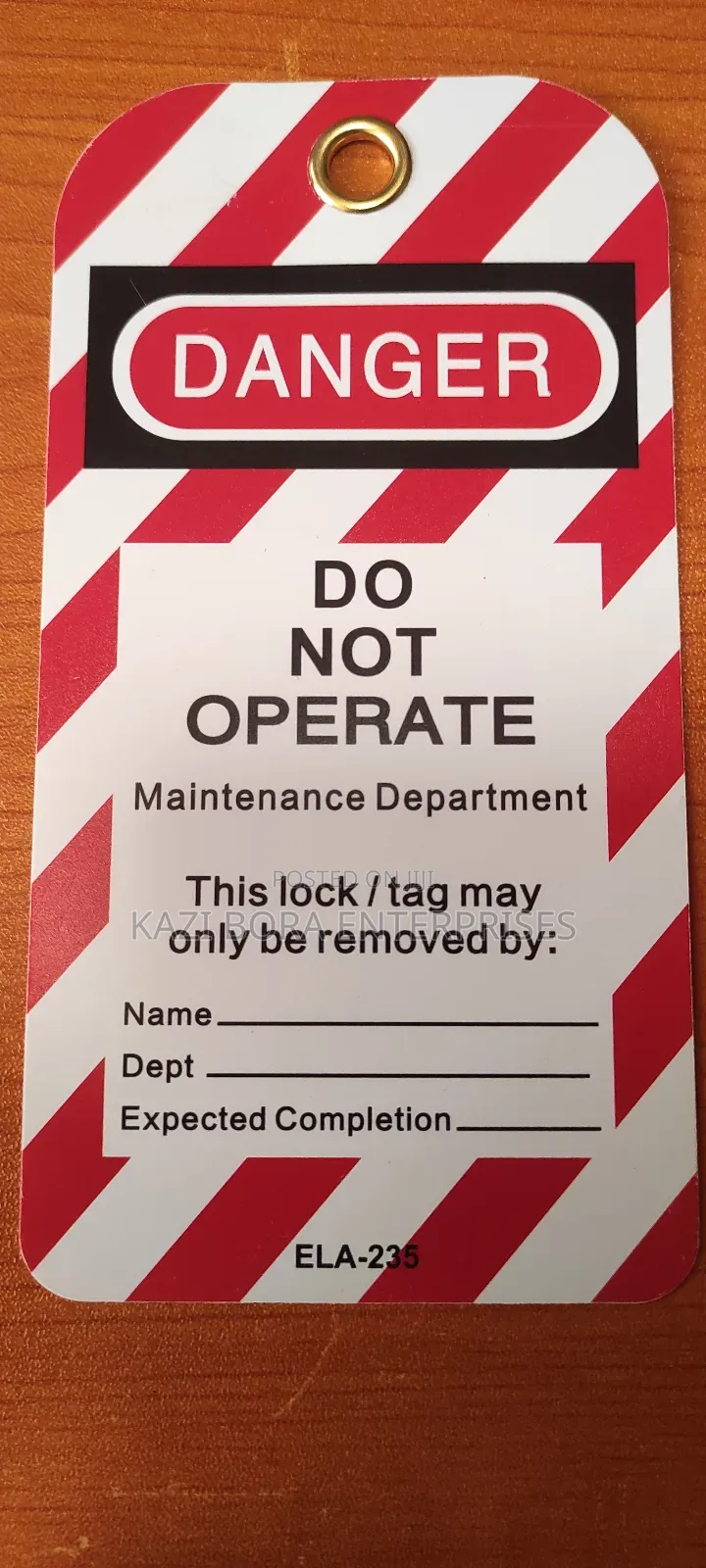 Safety Loto Tags