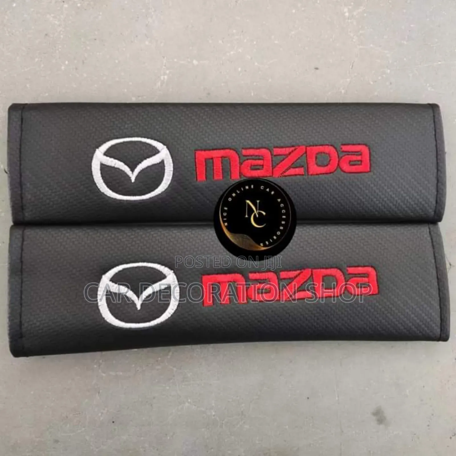 2pcs Mazda Branded Belt Pad Cover