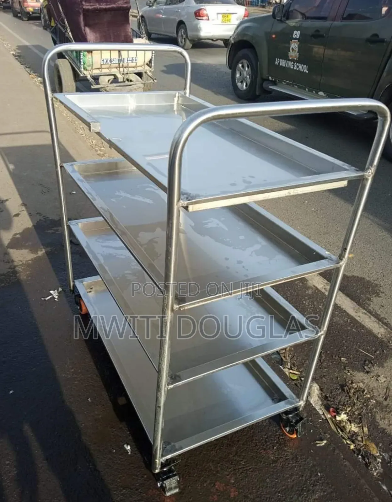 Gracious Stainless Food Trolley/ Rack