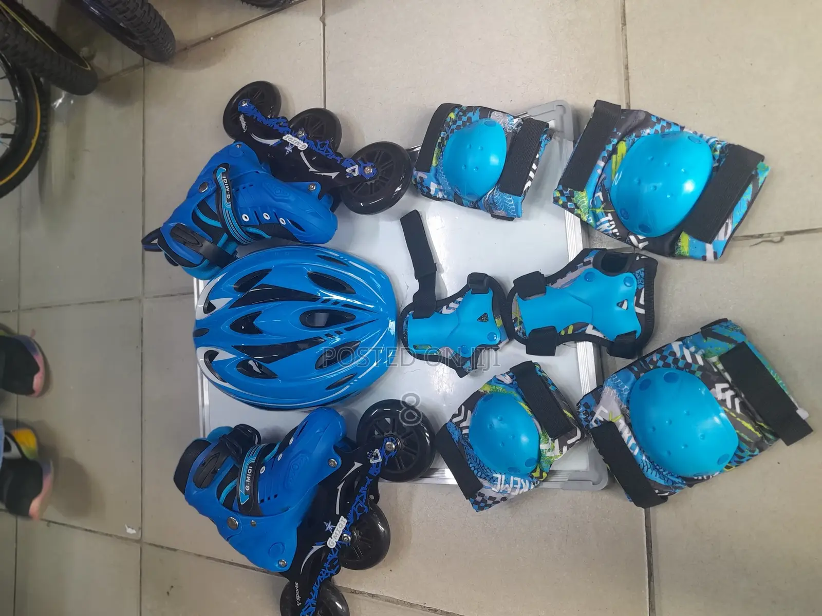 Full Set Adult Rubber Wheel Speed Skate Shoes – Complete Wit
