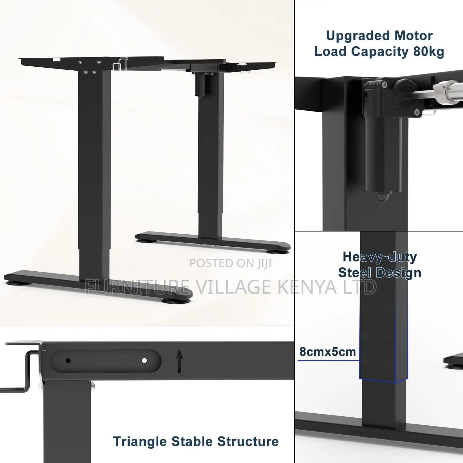 Electric Standing Desk 120x60cm Height Adjustable Table
