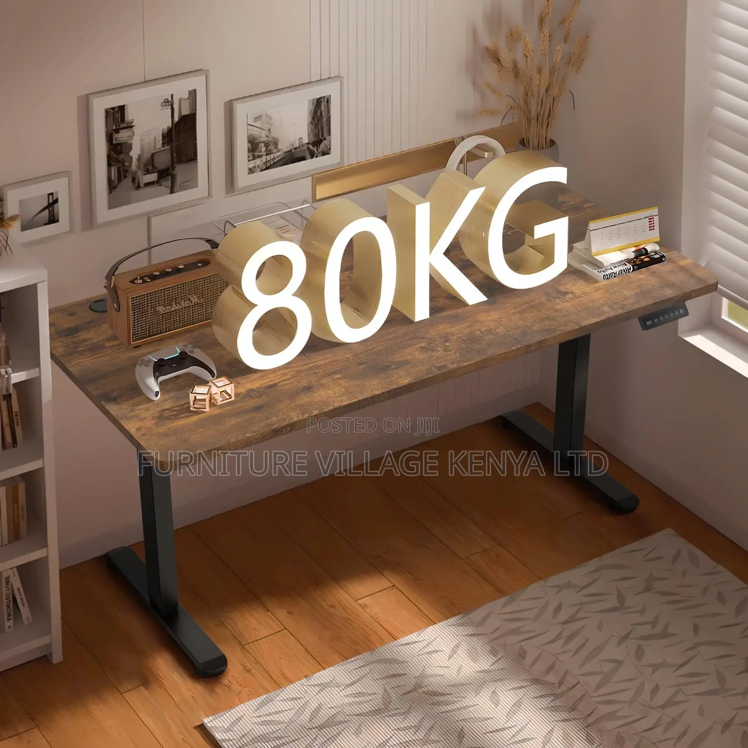 Electric Standing Desk 120x60cm Height Adjustable Table