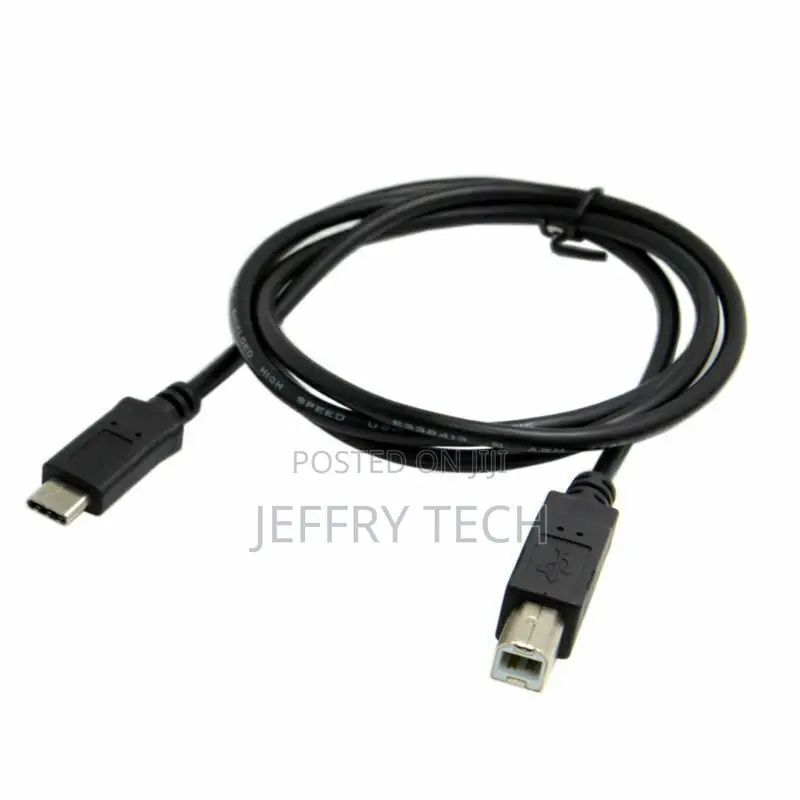 Type C Male to USB 2.0 B Type Printer Data Cable