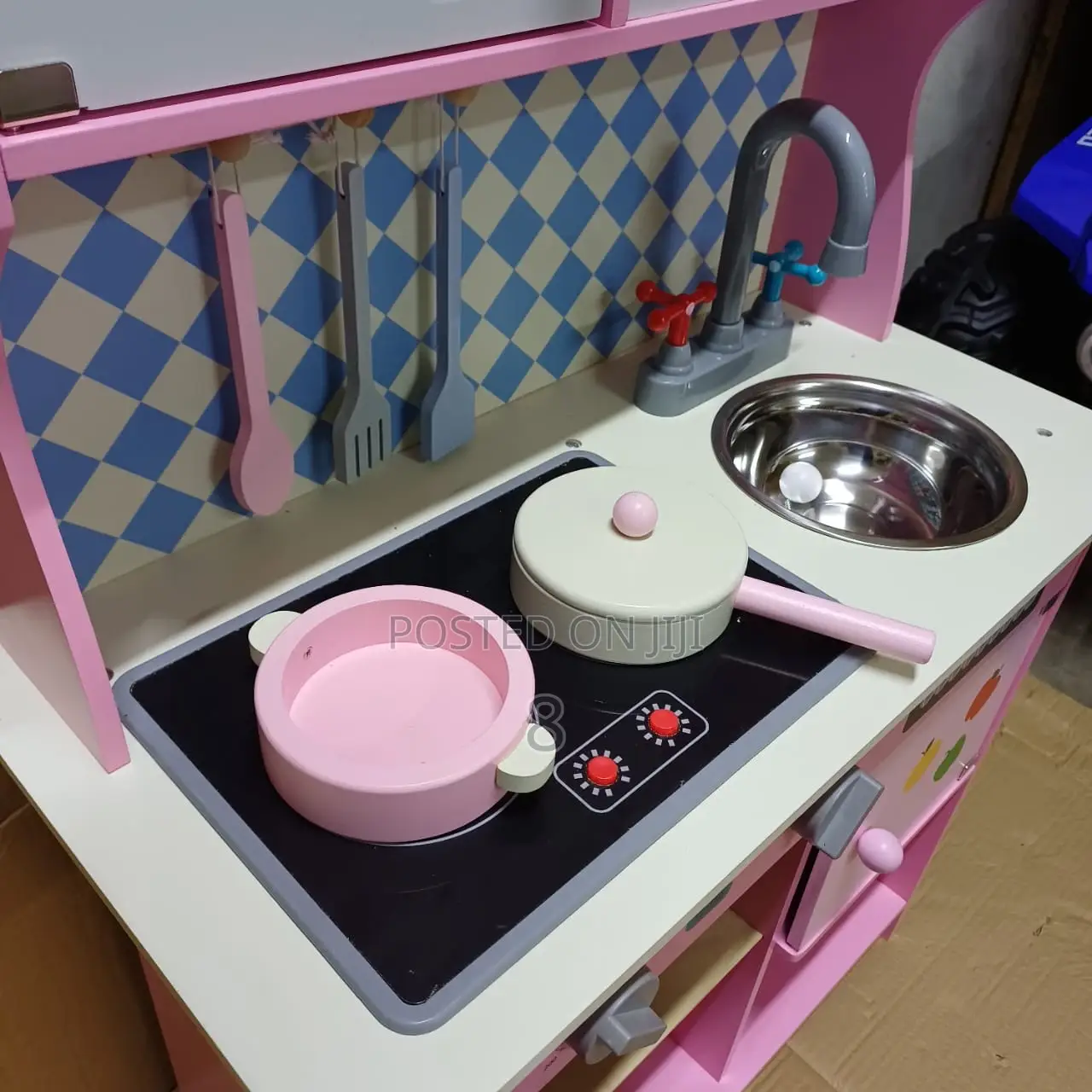 Premium Wooden Play Kitchen – Realistic and Fun for Kids