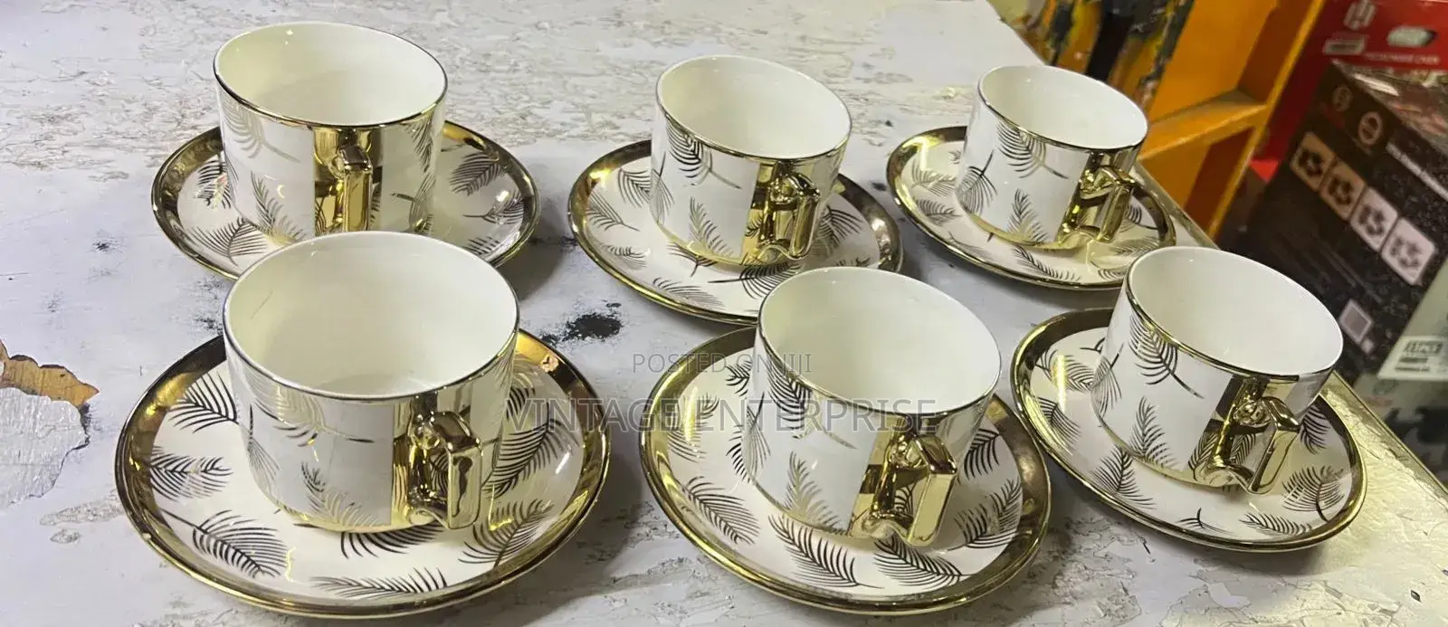 12pcs Ceramic Mug and Soucer