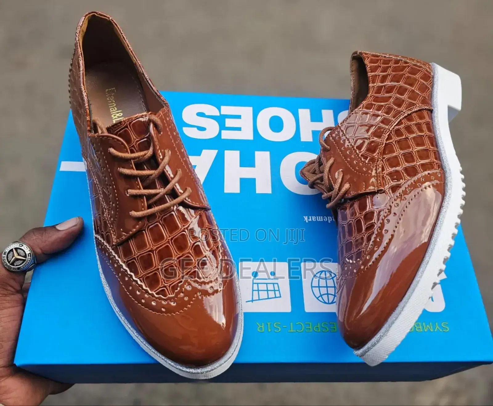 Ladies Wetlook Brogues Shoes,Wetlook Ladies Shoes