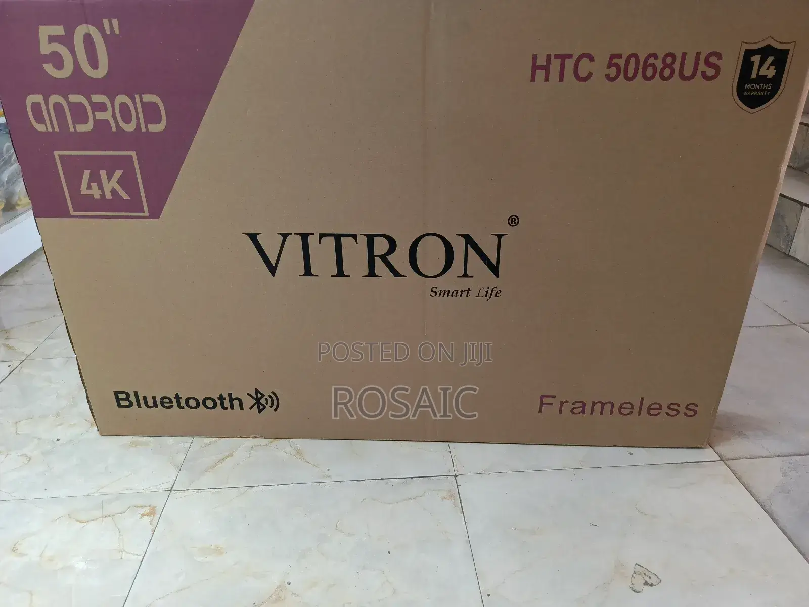 Vitron 50 Inches Smart Tv Android Frameless With Bt