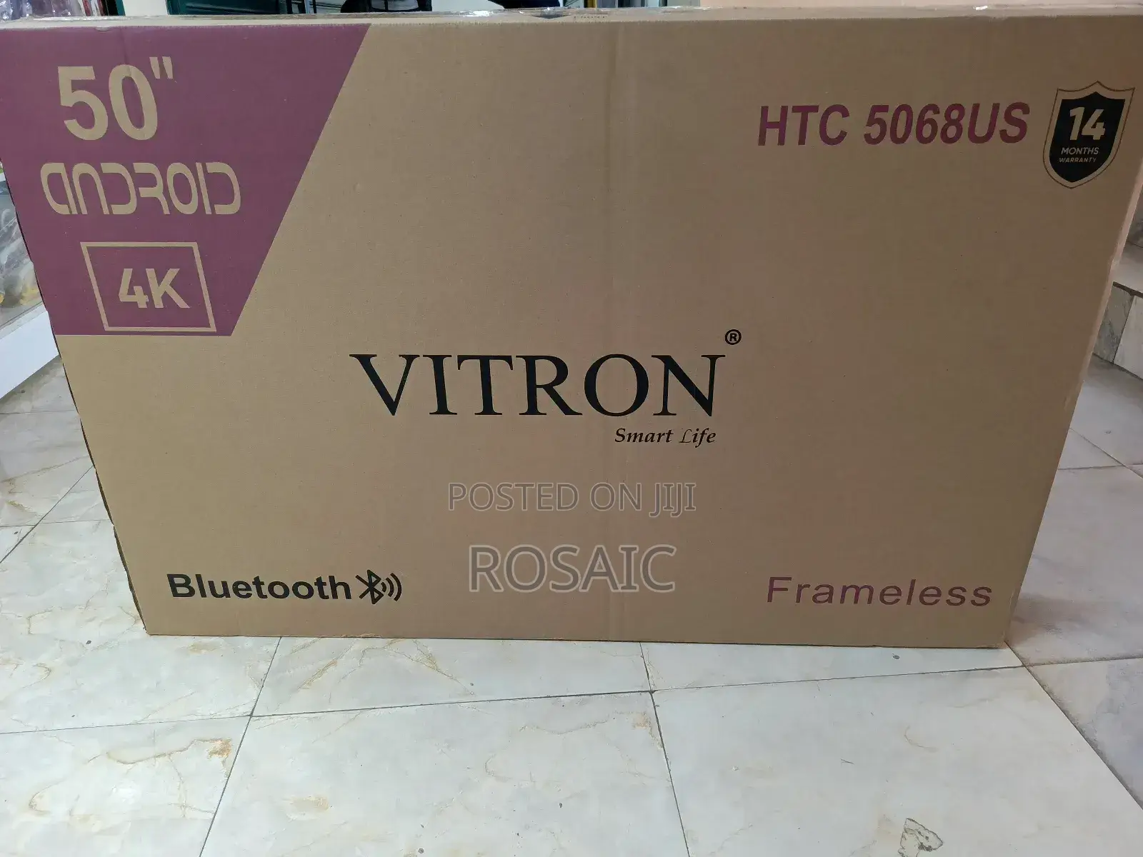 Vitron 50 Inches Smart Tv Android Frameless With Bt