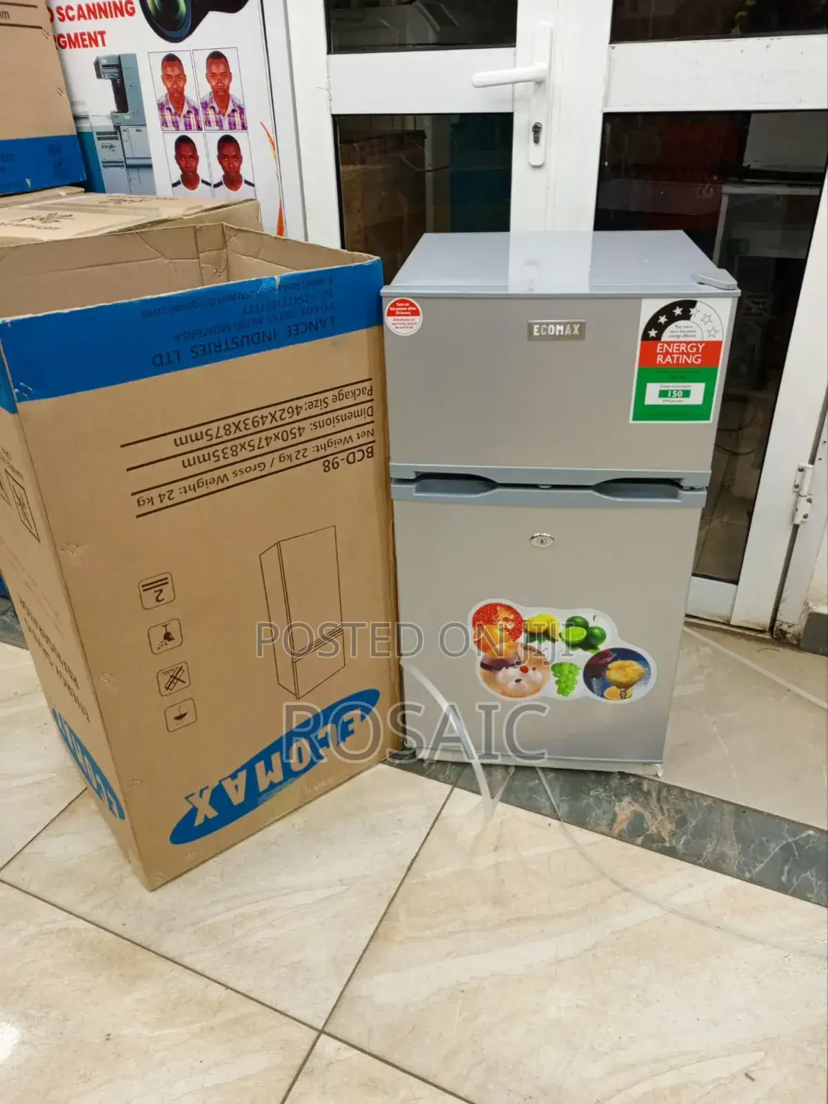 Ecomax 98l Double Door Fridge
