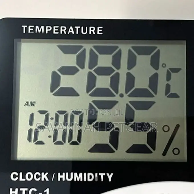 HTC-1 Temperature Humidity Meter-Black White