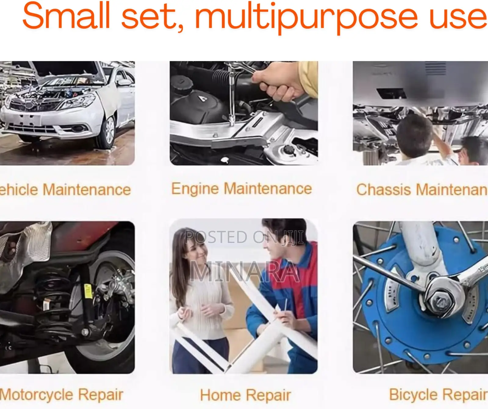 46 PCS Socket Wrench Set, Mechanical Repair Kit