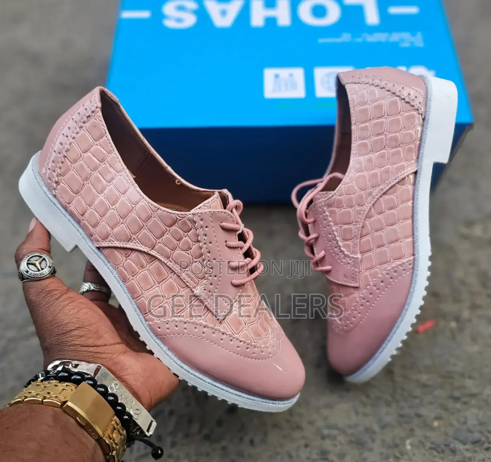 Ladies Wetlook Brogues Shoes, Wetlook Shoes for Women
