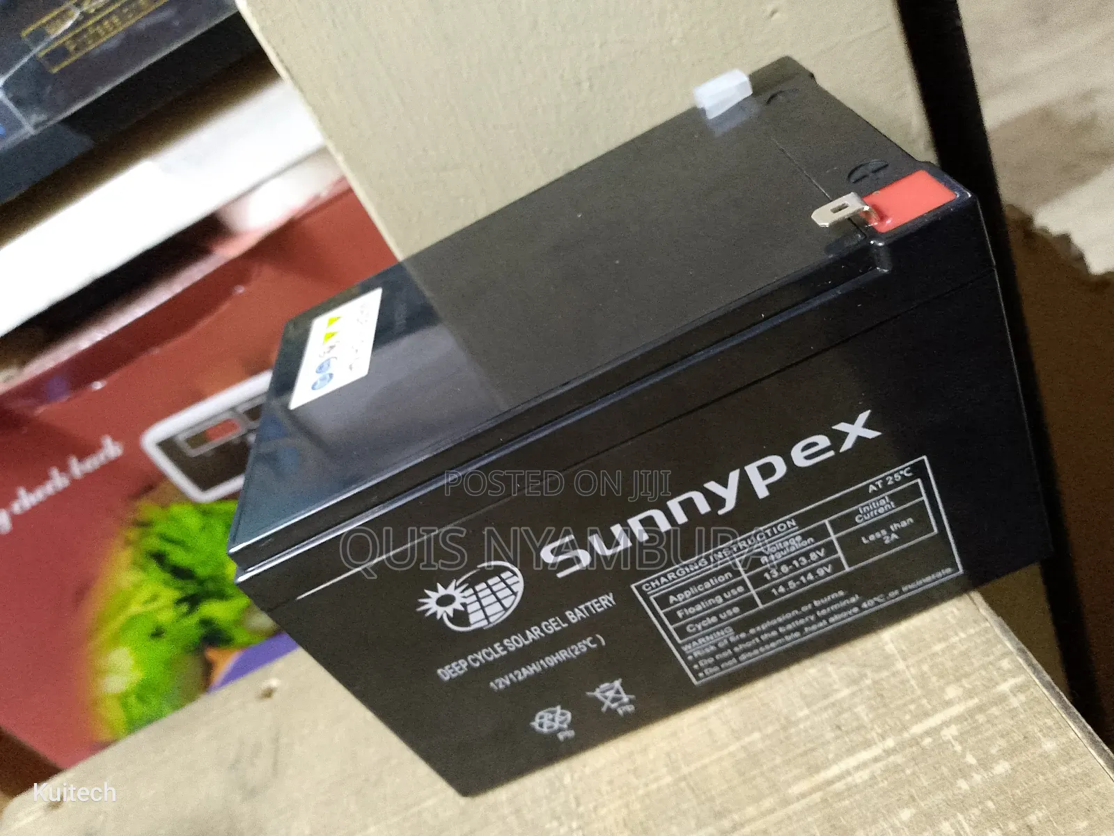 12v Solar Battery/ Sunnypex Solar Battery