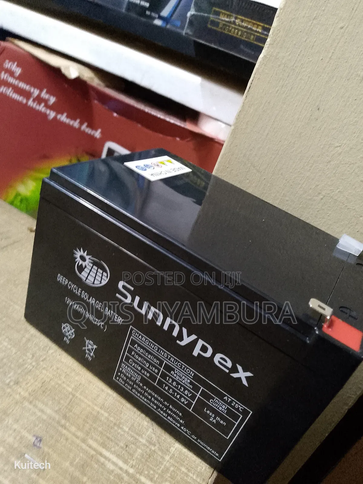 12v Solar Battery/ Sunnypex Solar Battery