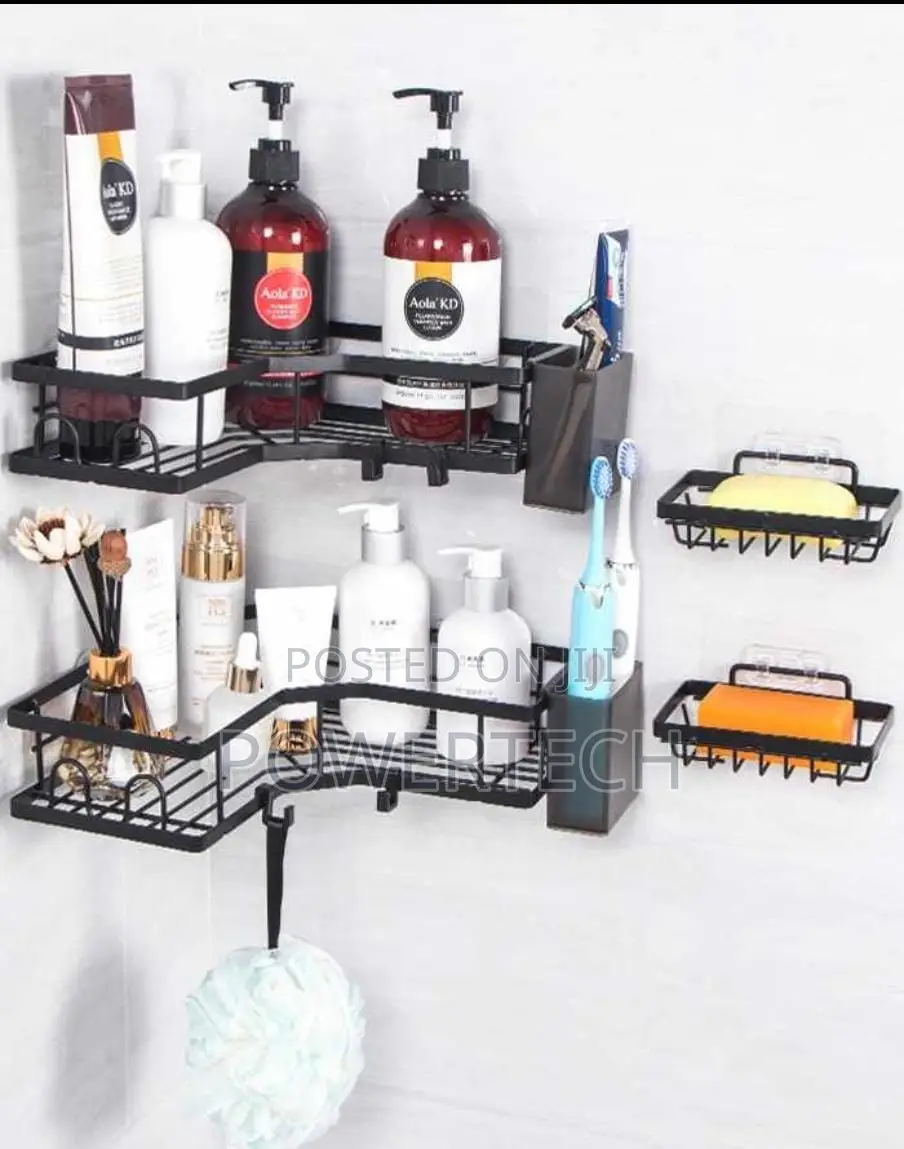 6pcs Shower Caddy Shelf/Bathroom Organizer