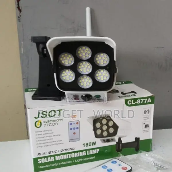 at #180watts Solar Powered Dummy Fake Camera Lamp