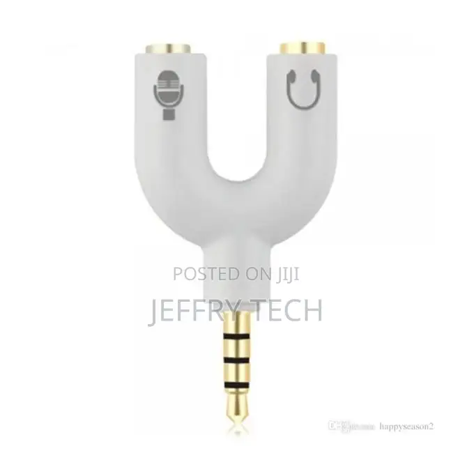 Pack 2 Jack to 2xjack Headset Adapter - PC to GSM