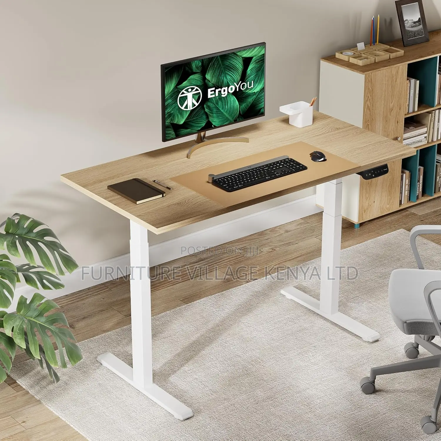 140CM X 70CM Electric Height Adjustable Standing Table