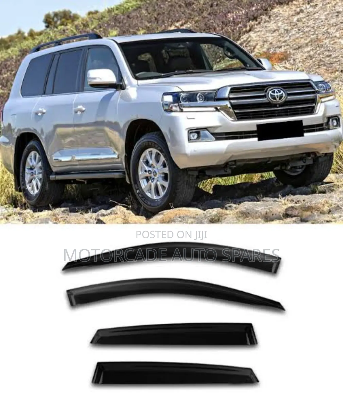 Toyota Landcruiser 200 Series V8 Windbreakers/Window Visors