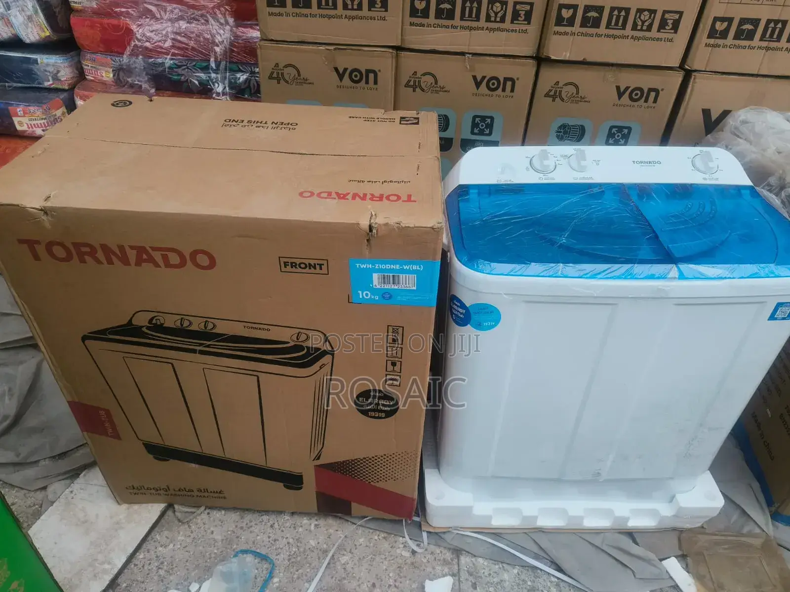 10kgs Tornado Twin Tub Washing Machine