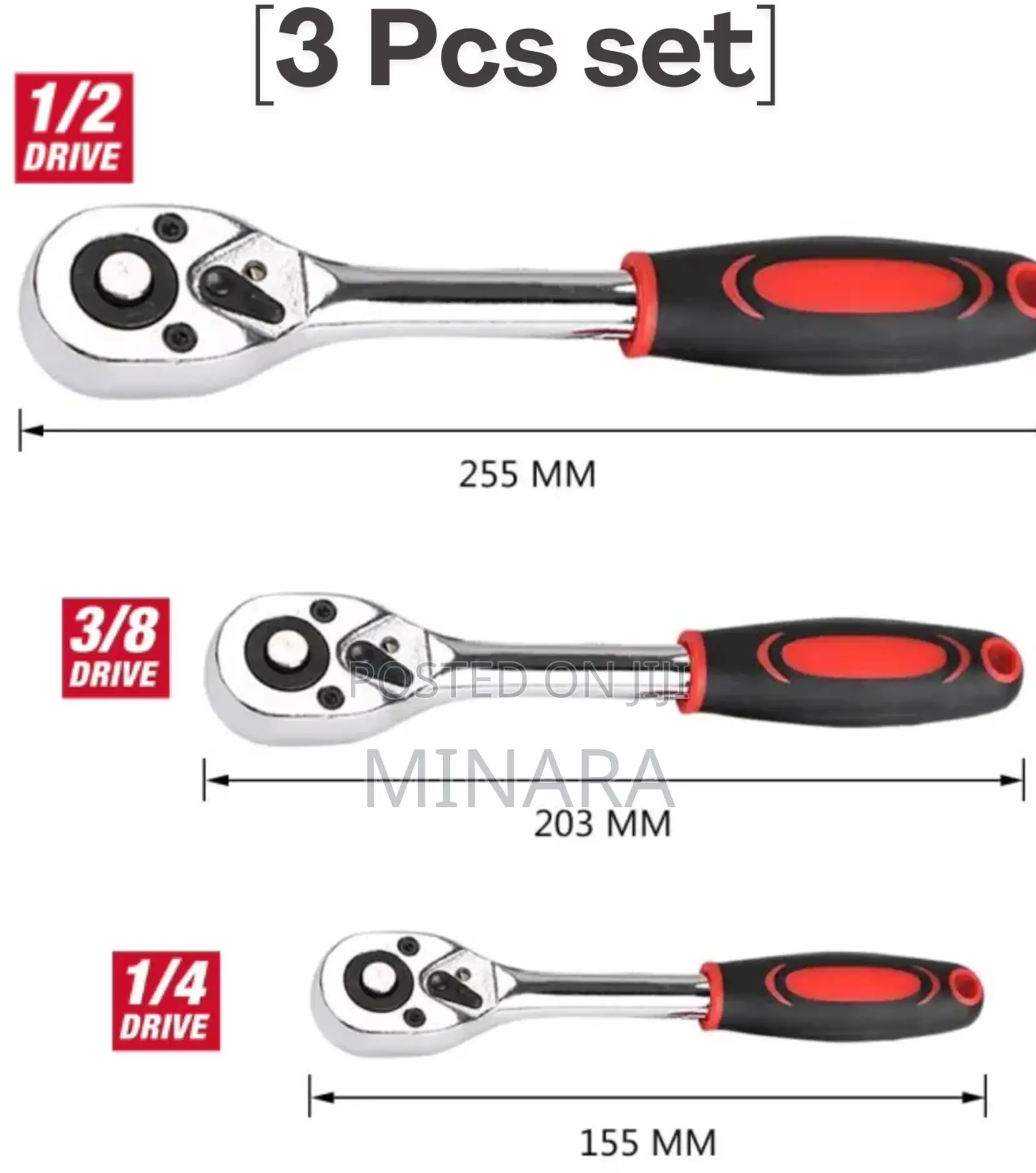 3 PCS Ratchet Wrench