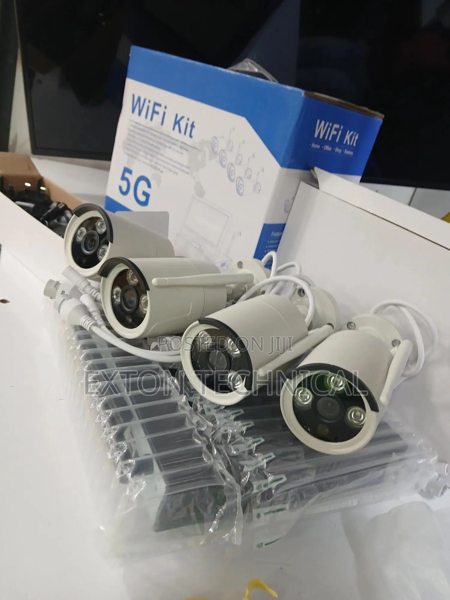 1080p, 2mp, 5g, 4chanell NVR Wifi Kit IP Bullet Cameras
