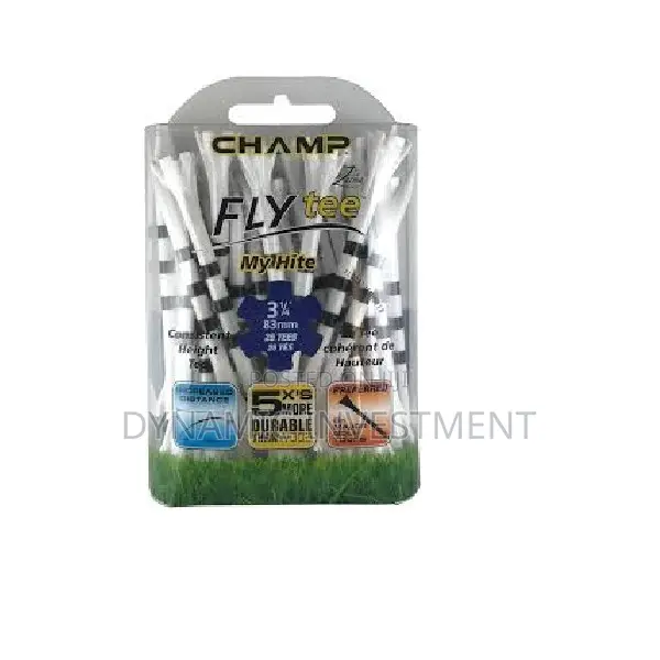 Champ Zarma My Hite Fly Golf Tees (83mm) (Pack of 30 (Black/