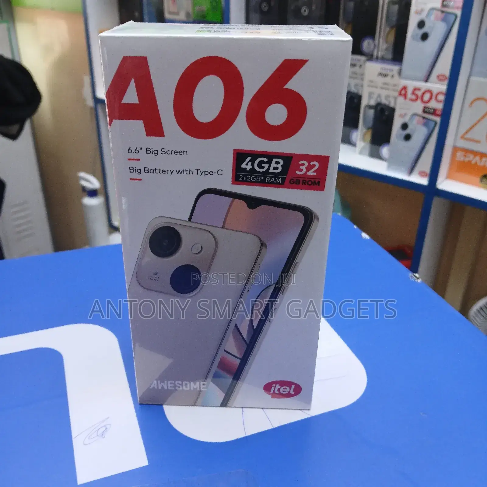 New Itel A06 32 GB Black