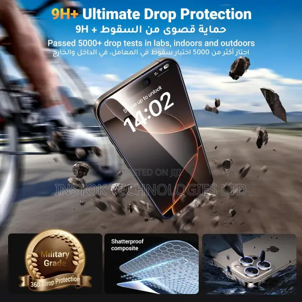 Ugreen iPhone 16 Pro Max 2-Pack Screen Lens Protector