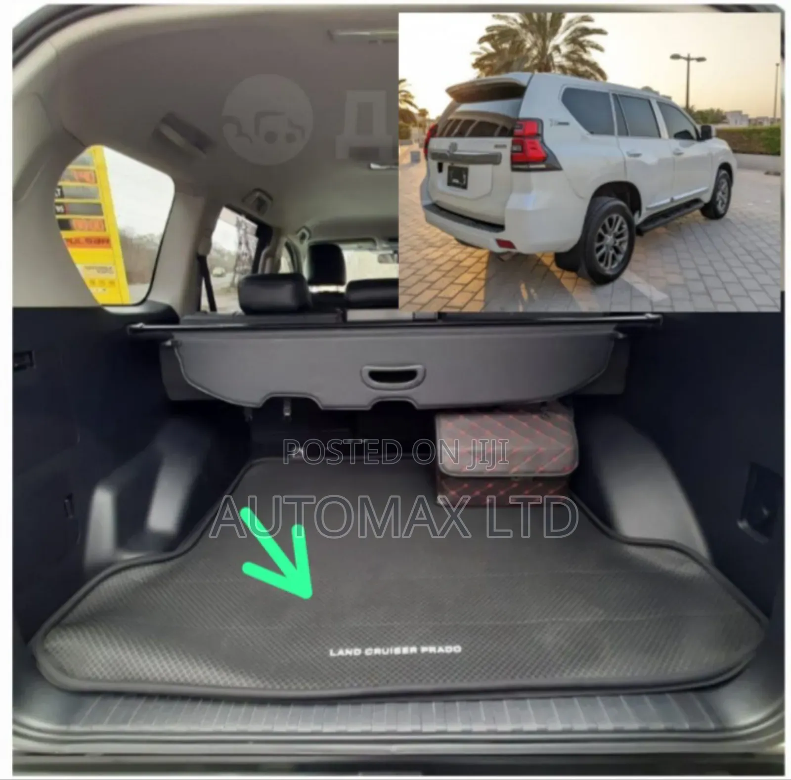 Clean Rear Boot Floor Mat for Toyota Land Cruiser Prado J150/ J160,