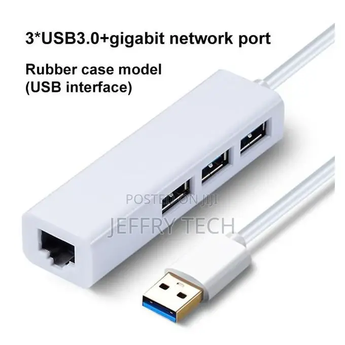 Ryra Type C to Ethernet Hub 4 Ports Usb 3.0/2.0 Multi-Port A