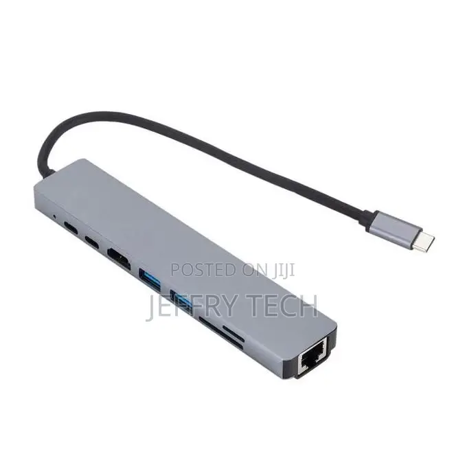 8-in-1 Usb C Hub Type-C Hub Adapter Docking Station Multipor