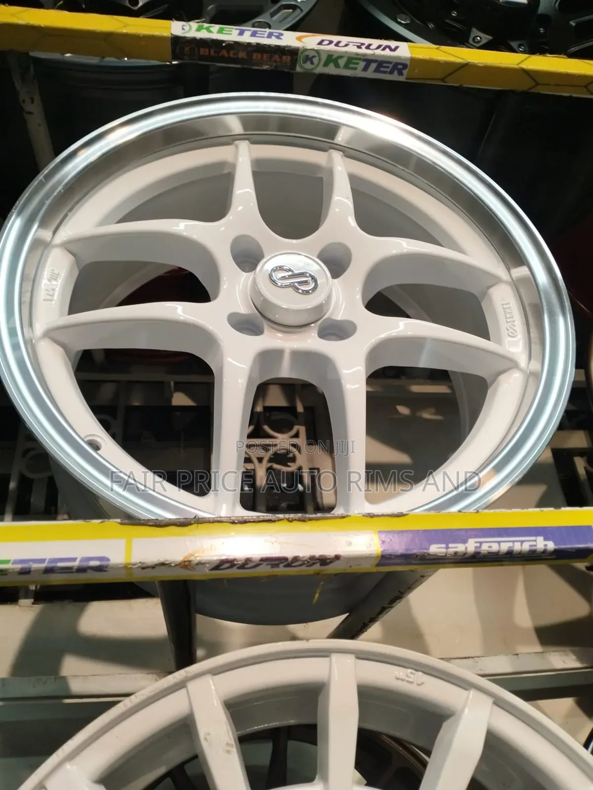 Size 16 White 4 Holes Sports Rims