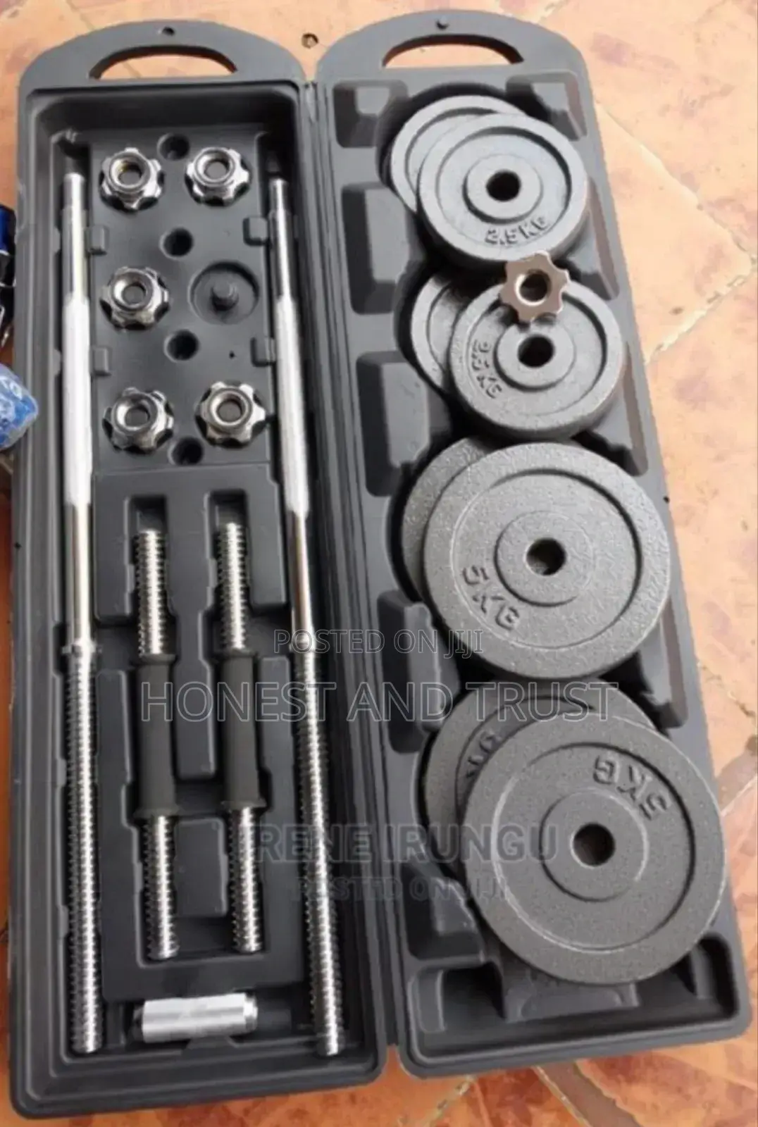 50kg Chrome Dumbells