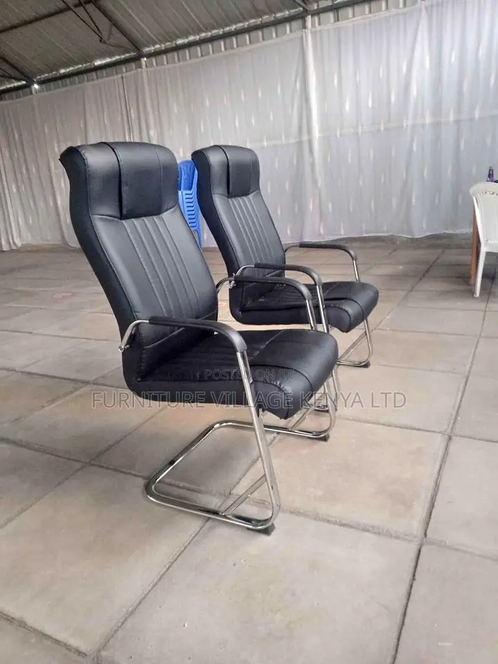 Executive Office Leather Visitor Chair, Office Seats