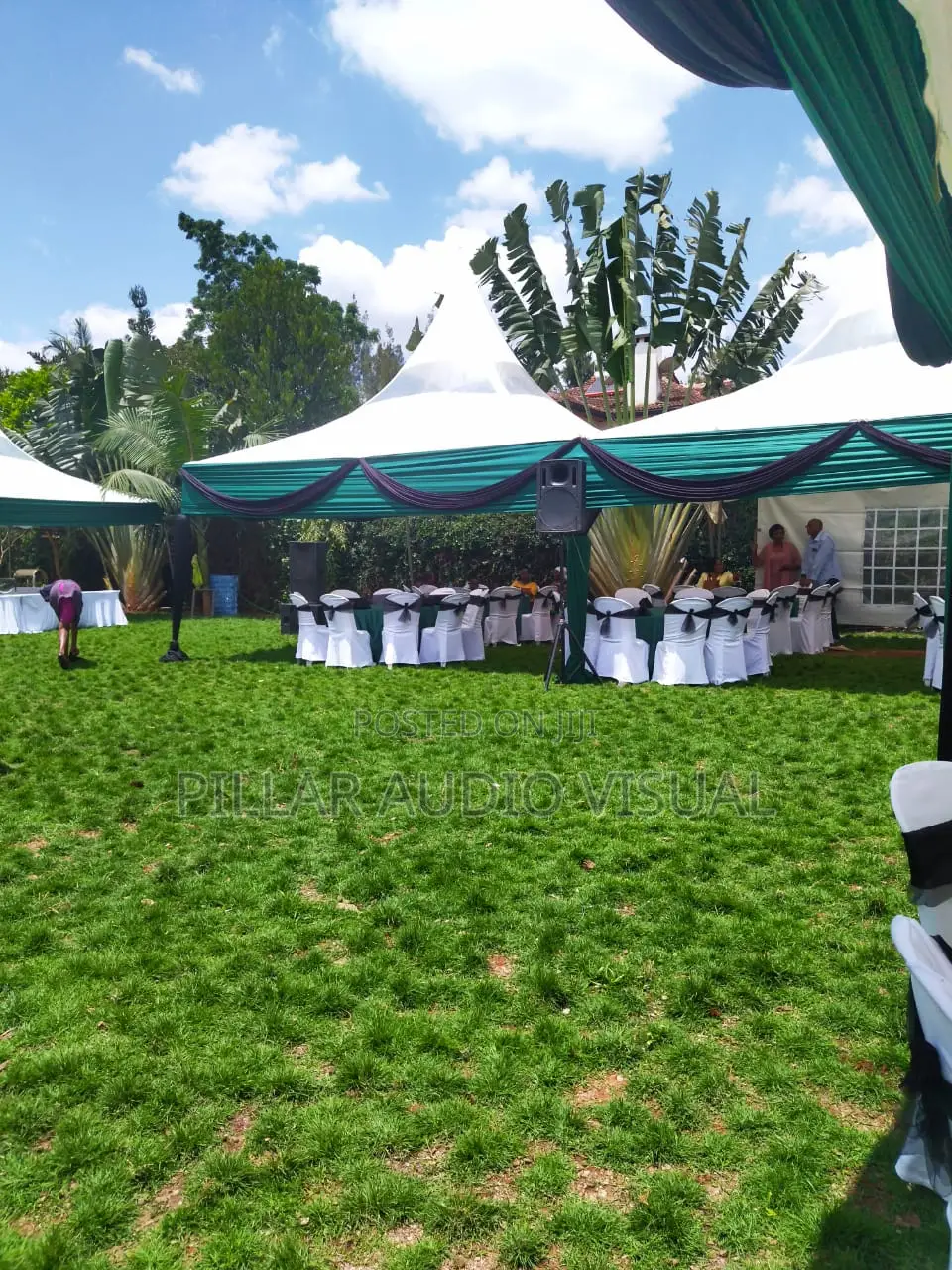 Tents, Decorated 100 Sitter Tent for Hire, 50 Sitter Tent