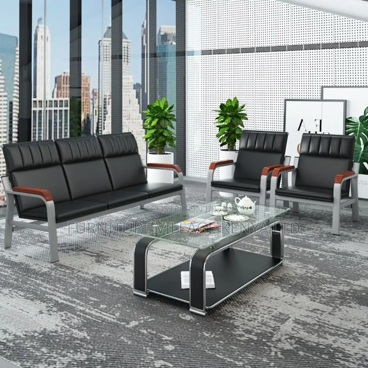 Waiting Room Chair- 5 Seater Executive Office Sofa