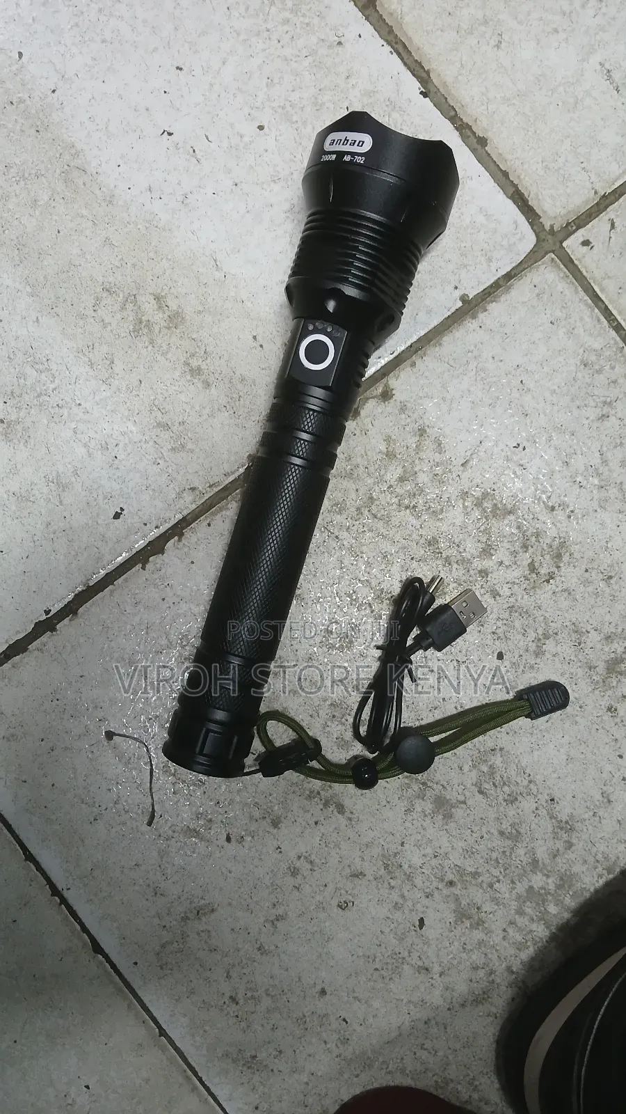 P70 Powerstyle Flashlight Security Torch With Zoom 2000watts