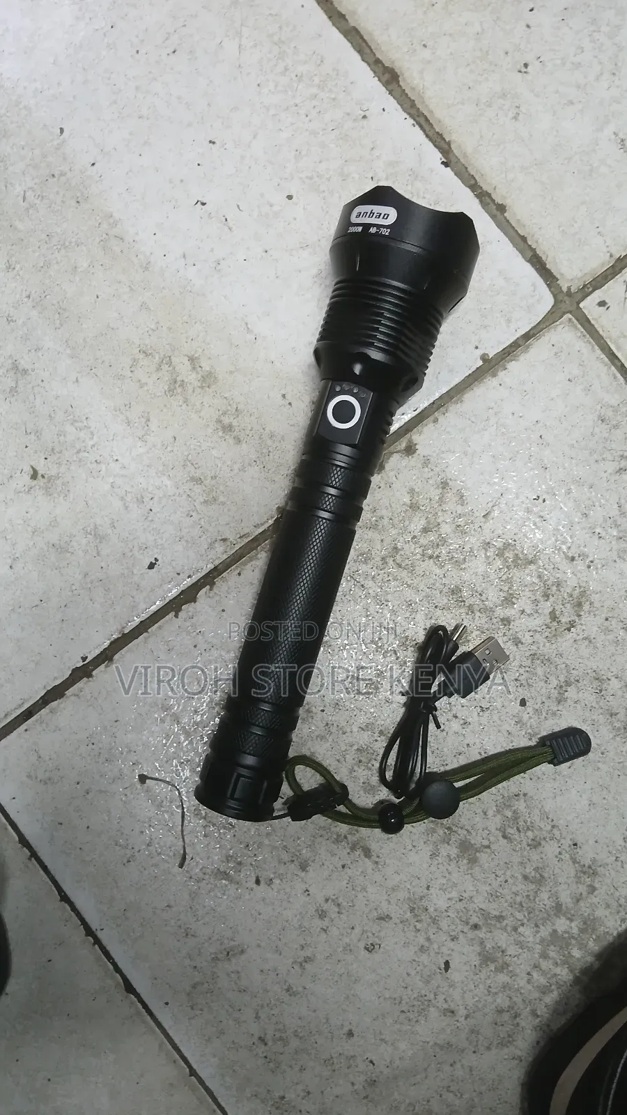 P70 Powerstyle Flashlight Security Torch With Zoom 2000watts