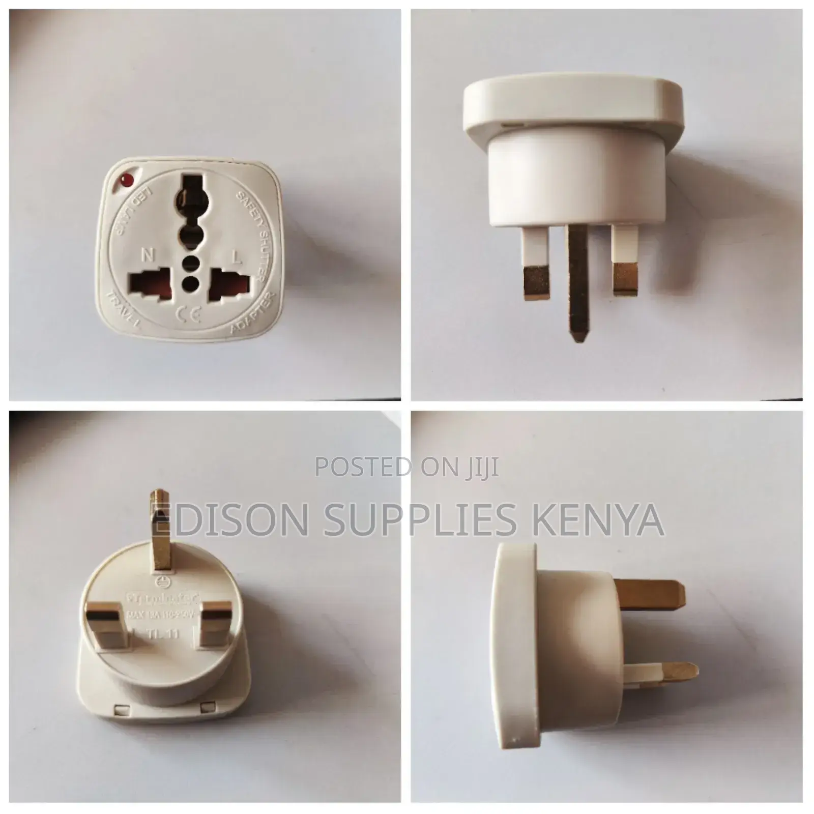 Travel Adaptor With Indicator 13amps Universal Plug Adapter