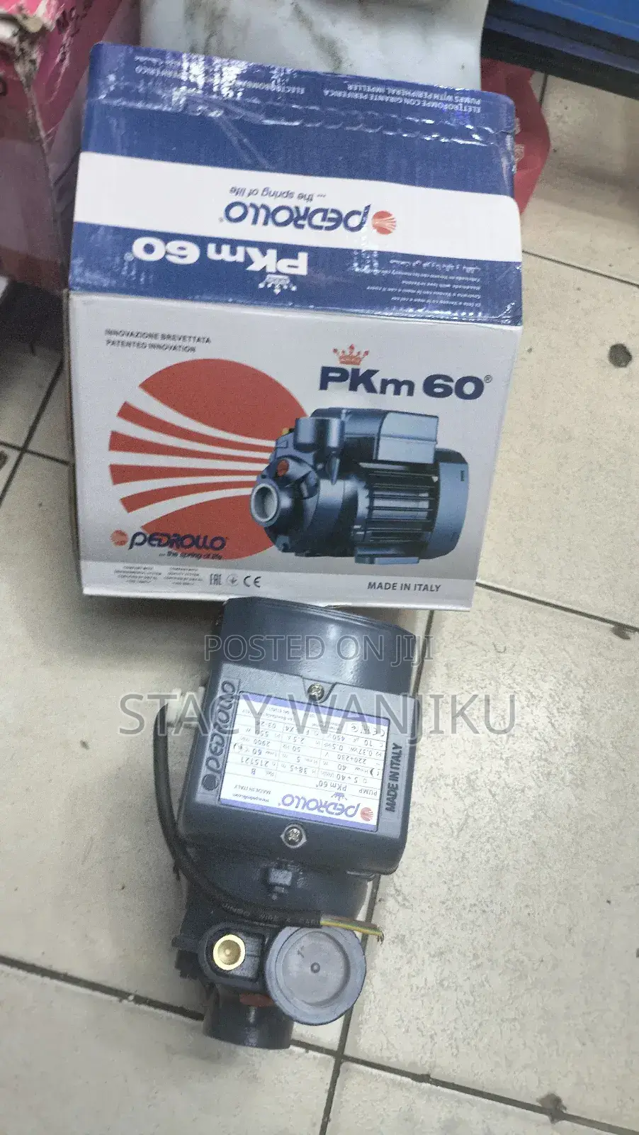 New Pedrollo Water Pump Pkm60/ 0.5hp Pedrollo Water Pump