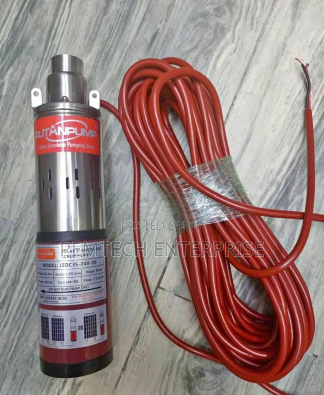 50m Submersible DC Solar Water Pump