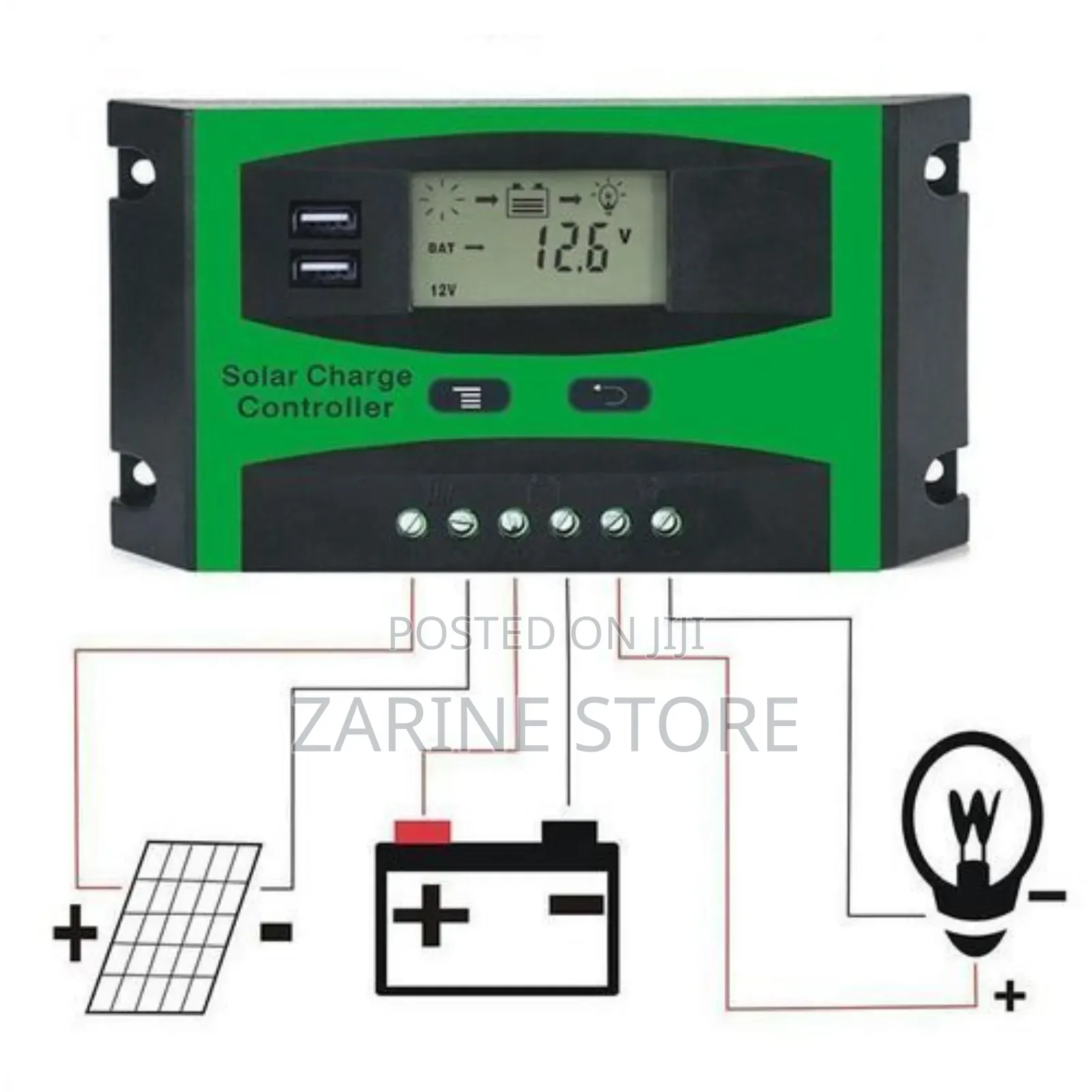 LCD Display PMW Solar Charge Controller Forsolar Grid System