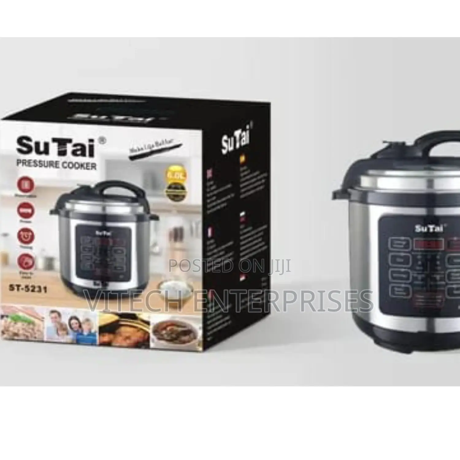 Electric Pressure Cooker With Food Timer-6 L